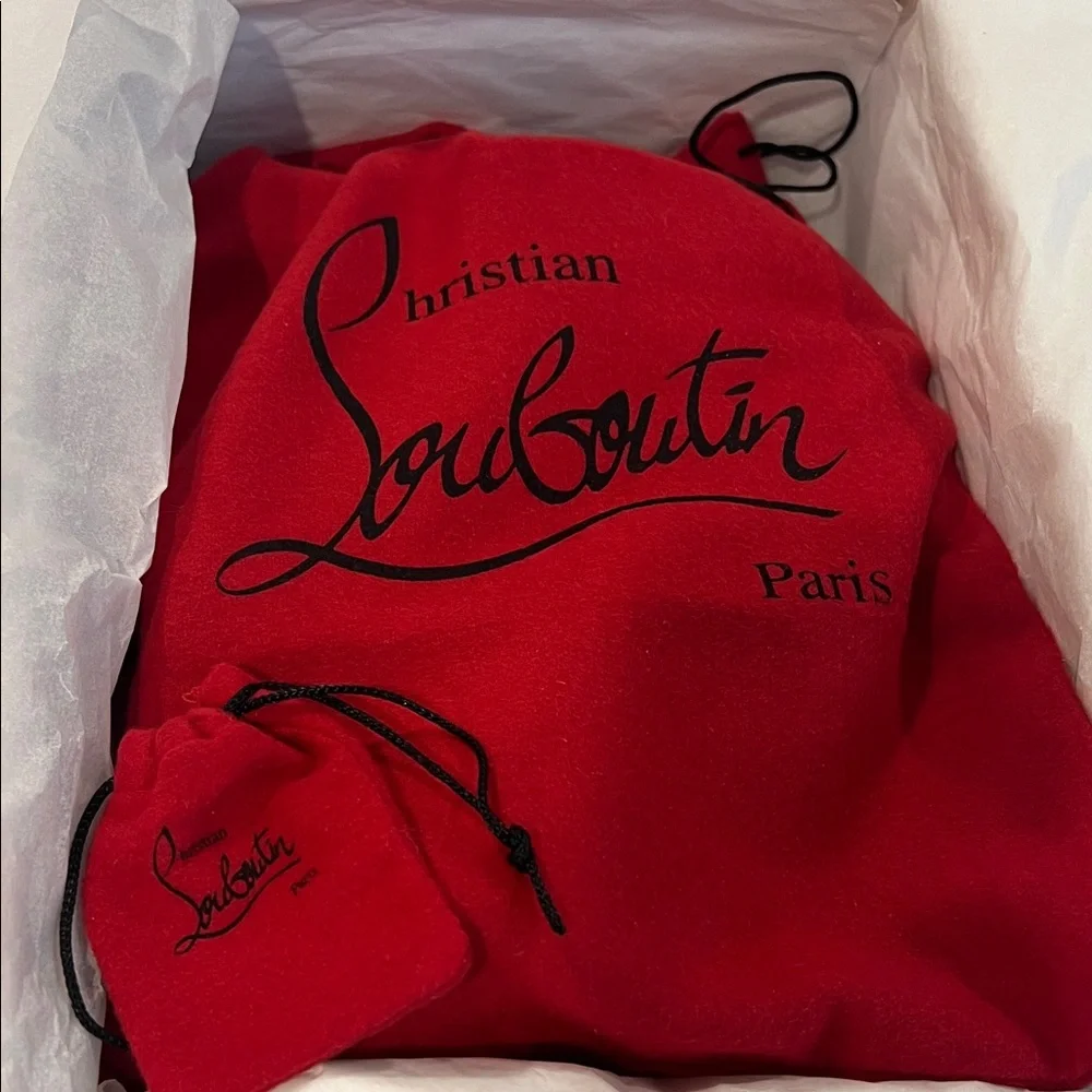 Christian Louboutin Glitter Lace Heels - Picture 8 of 10